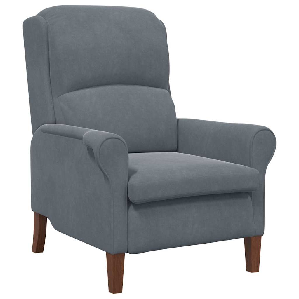 Fauteuil Donkergrijs Fluweel is nu te koop bij PeponiXL, paradijselijk wonen!