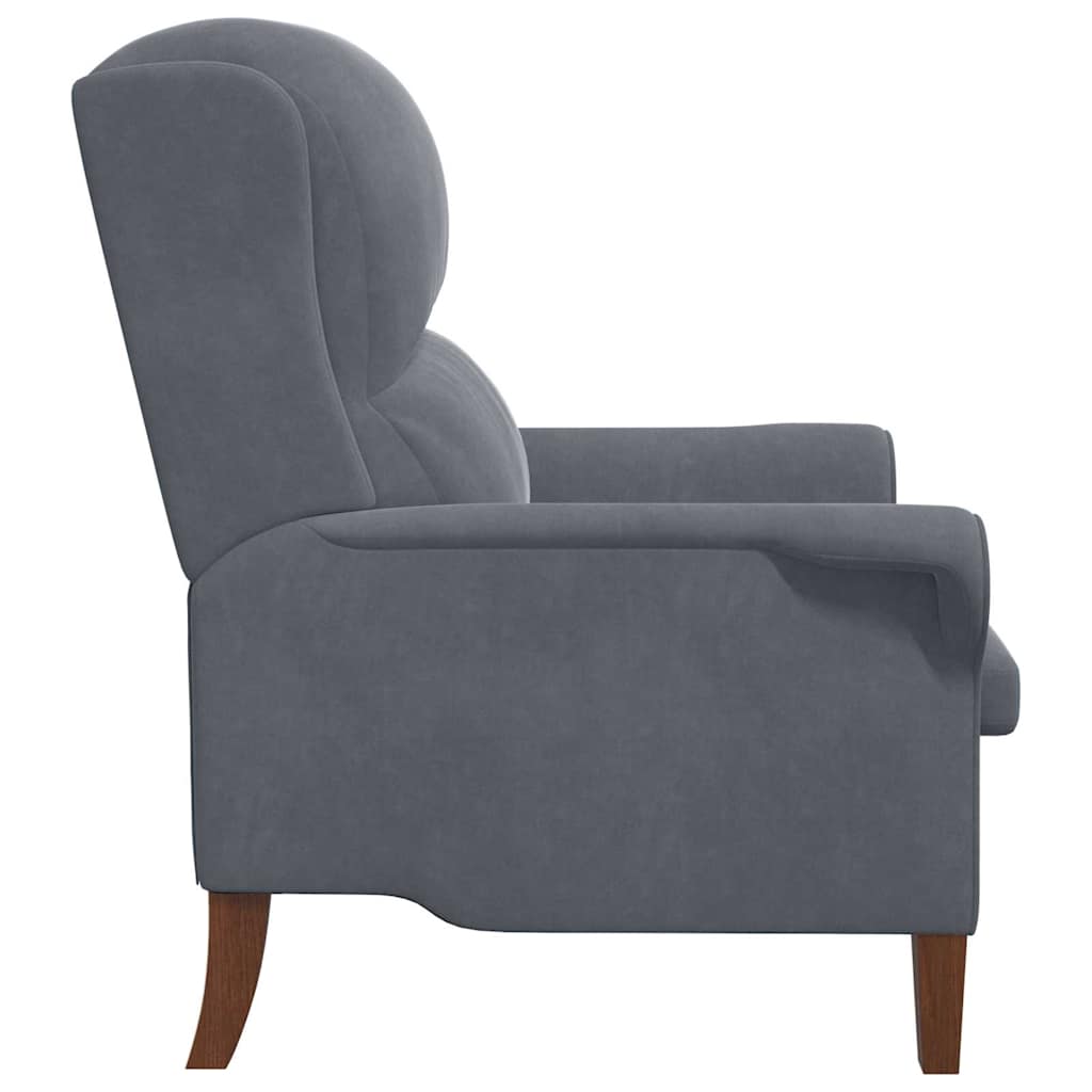 Fauteuil Donkergrijs Fluweel is nu te koop bij PeponiXL, paradijselijk wonen!