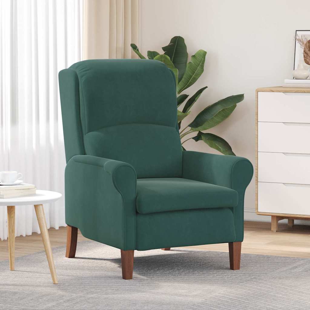 Fauteuil Donkergroen Fluweel is nu te koop bij PeponiXL, paradijselijk wonen!