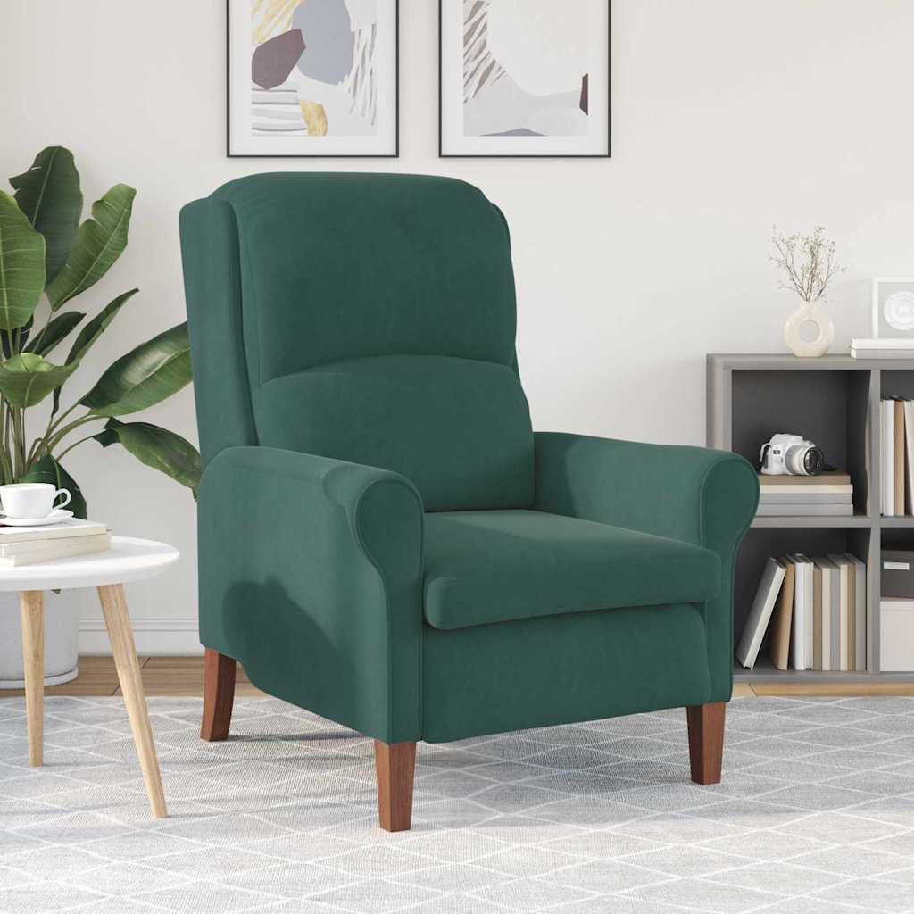Fauteuil Donkergroen Fluweel is nu te koop bij PeponiXL, paradijselijk wonen!
