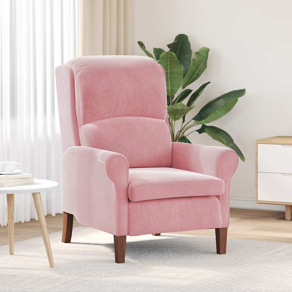 Fauteuil Roze Fluweel is nu te koop bij PeponiXL, paradijselijk wonen!
