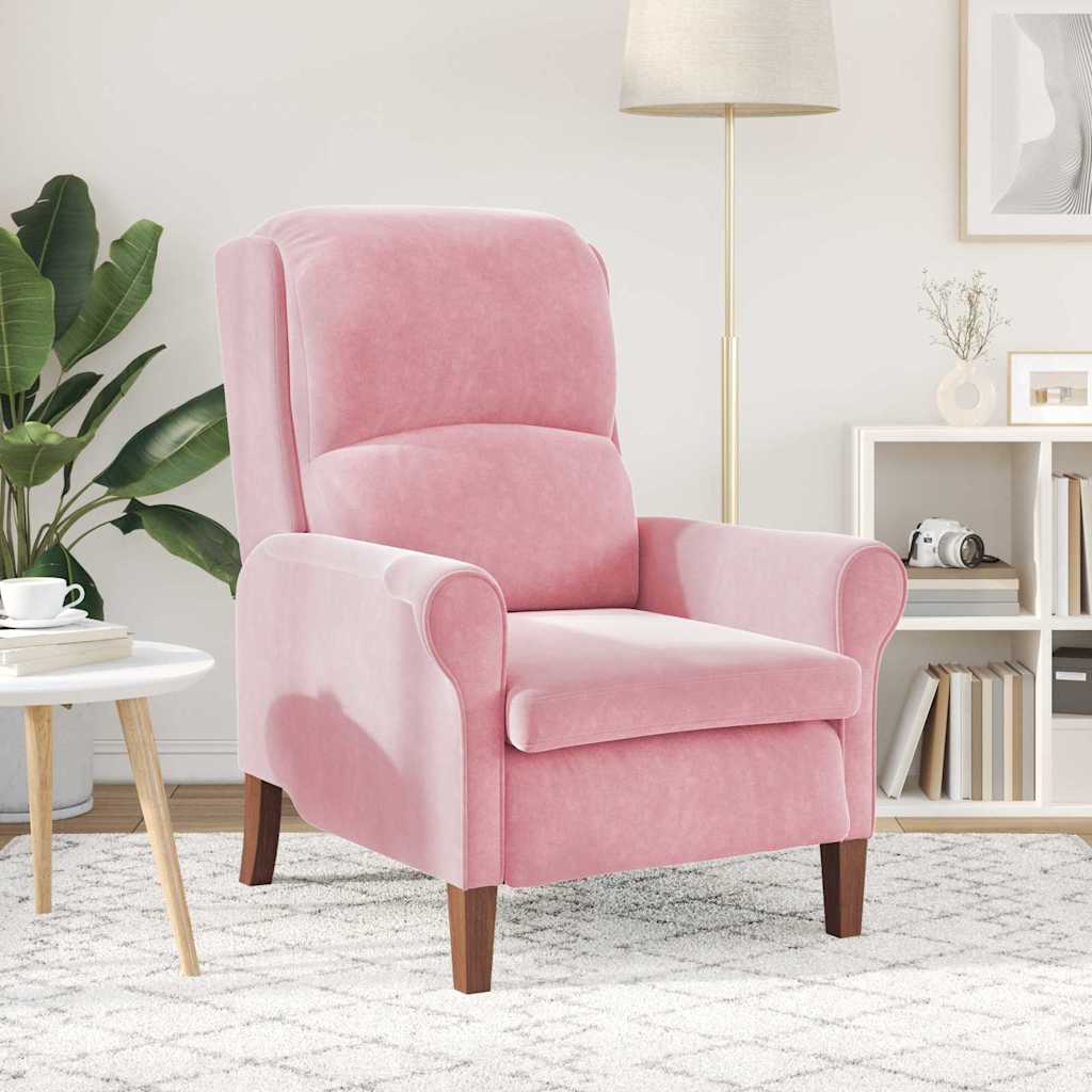 Fauteuil Roze Fluweel is nu te koop bij PeponiXL, paradijselijk wonen!