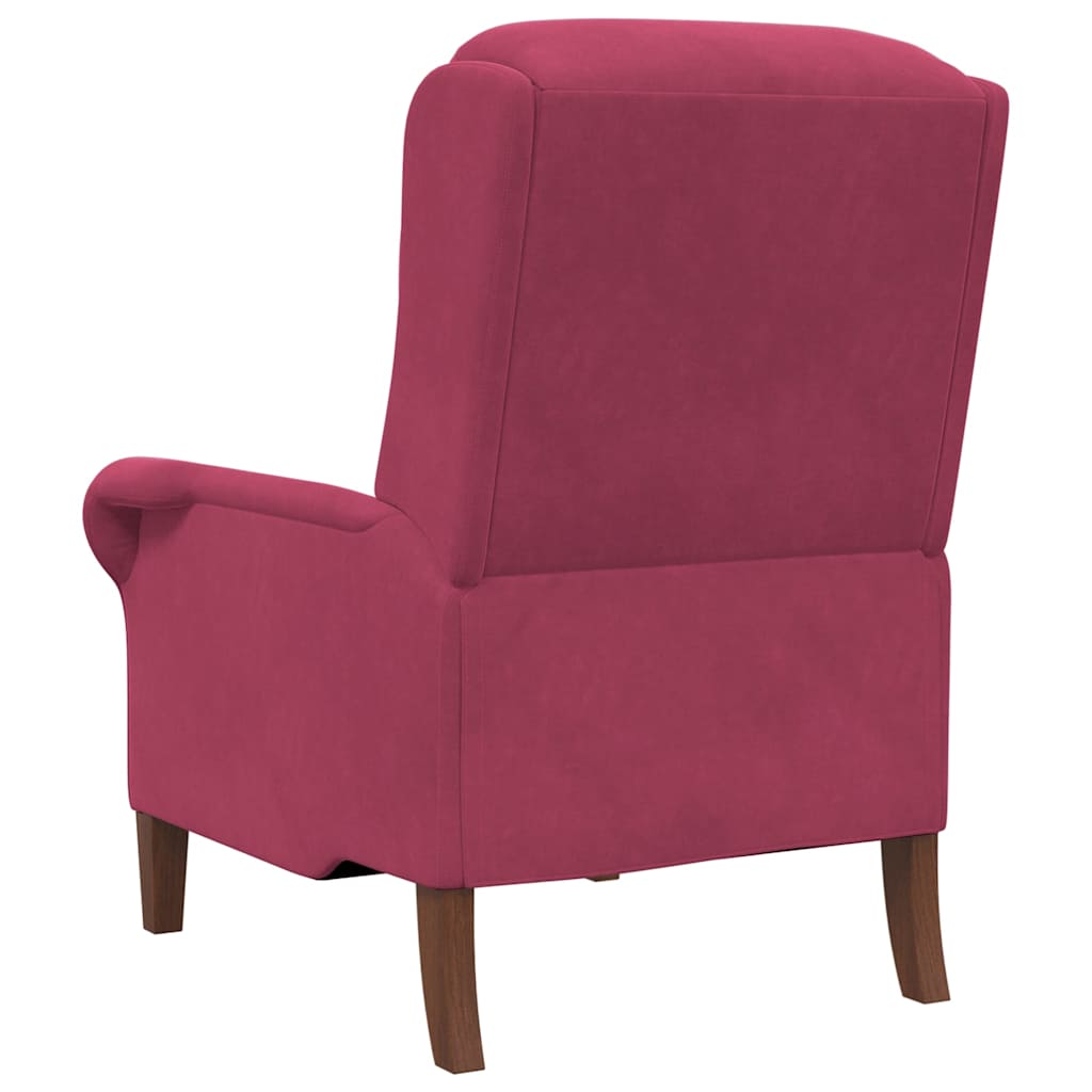 Fauteuil Wijnrood Fluweel is nu te koop bij PeponiXL, paradijselijk wonen!