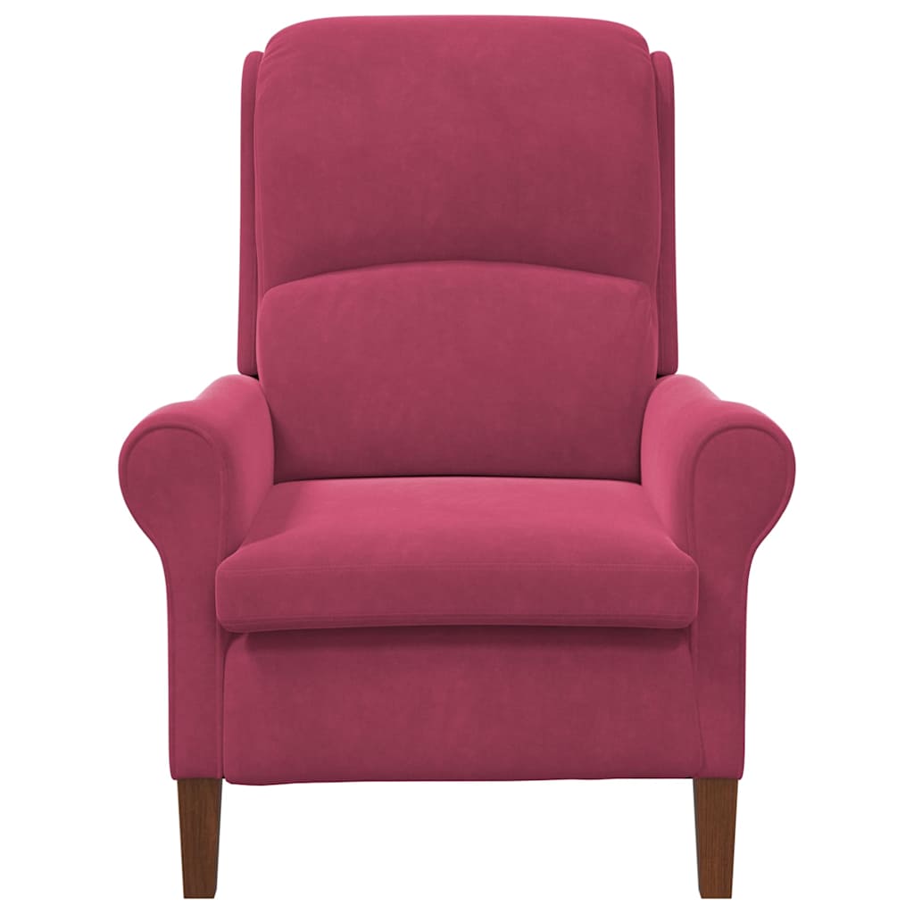 Fauteuil Wijnrood Fluweel is nu te koop bij PeponiXL, paradijselijk wonen!