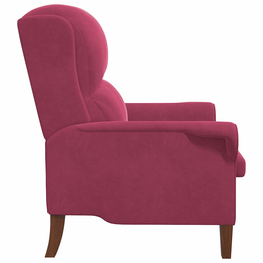 Fauteuil Wijnrood Fluweel is nu te koop bij PeponiXL, paradijselijk wonen!