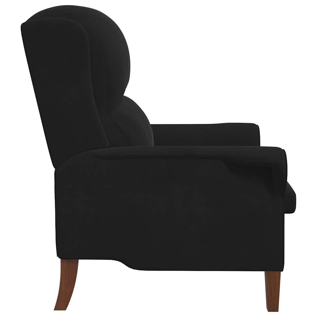 Fauteuil Zwart Fluweel is nu te koop bij PeponiXL, paradijselijk wonen!