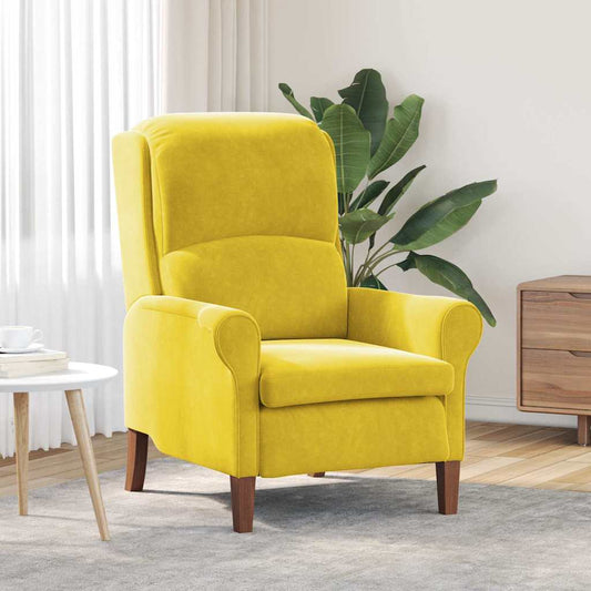 Fauteuil Geel Fluweel is nu te koop bij PeponiXL, paradijselijk wonen!