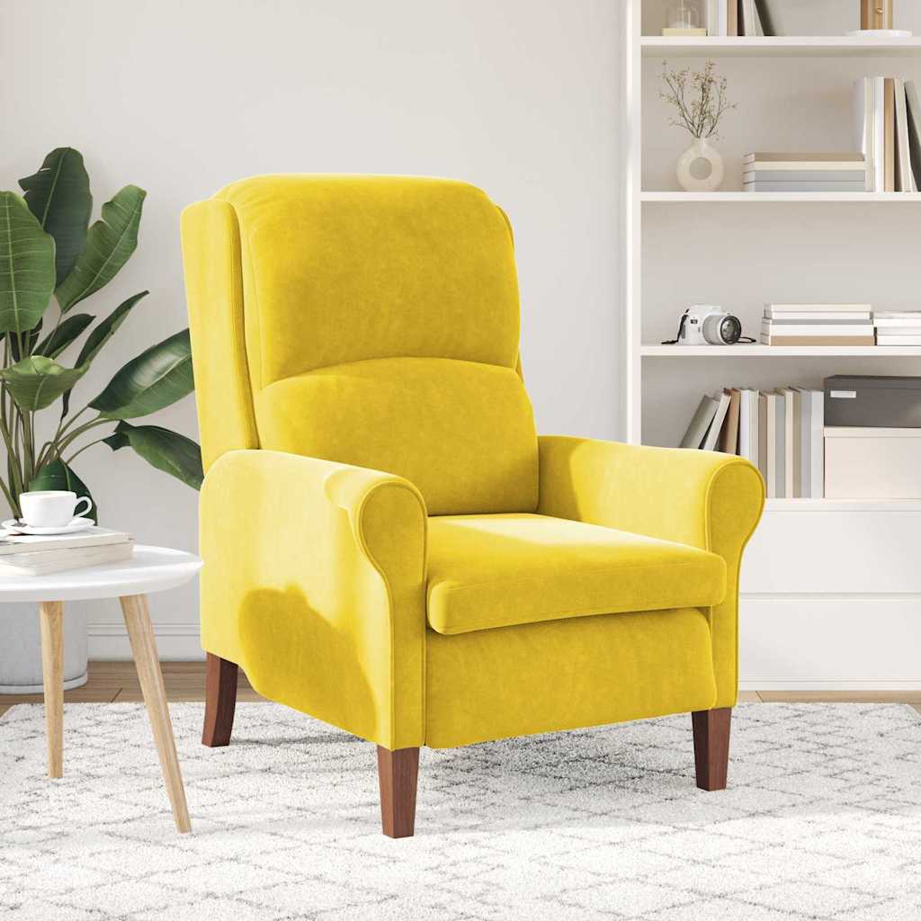 Fauteuil Geel Fluweel is nu te koop bij PeponiXL, paradijselijk wonen!