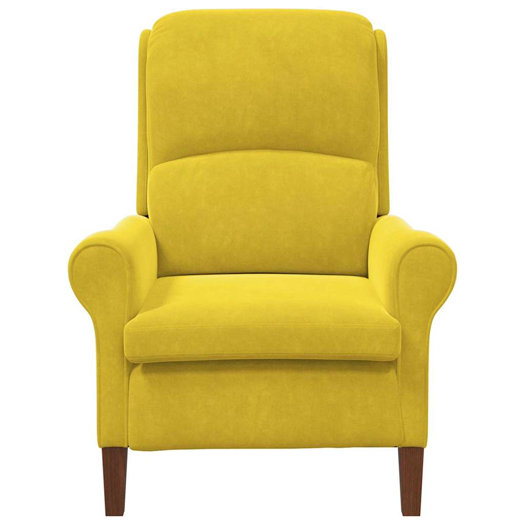 Fauteuil Geel Fluweel is nu te koop bij PeponiXL, paradijselijk wonen!