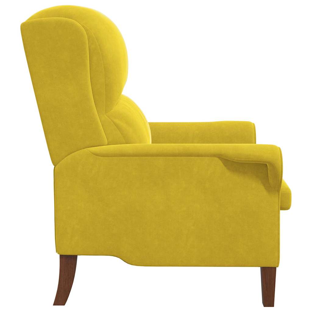 Fauteuil Geel Fluweel is nu te koop bij PeponiXL, paradijselijk wonen!