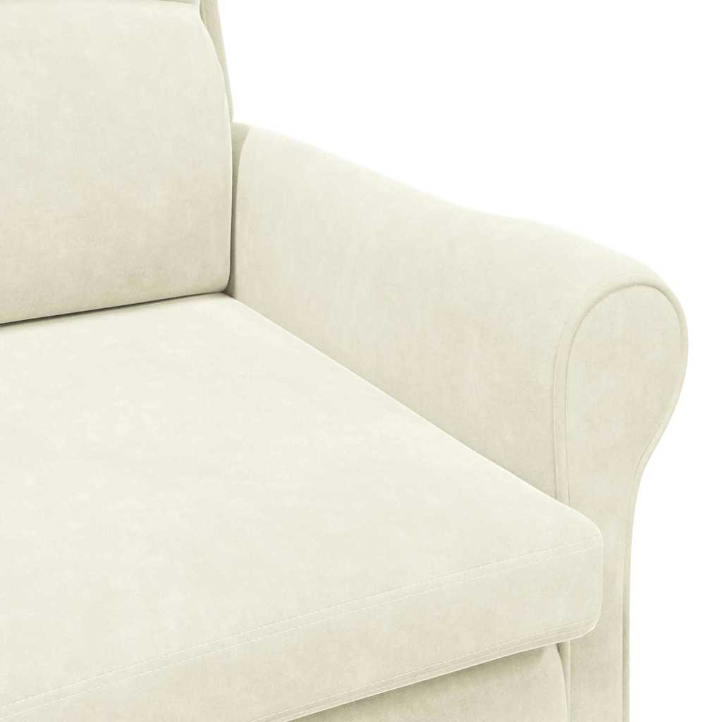 Fauteuil Crème Fluweel is nu te koop bij PeponiXL, paradijselijk wonen!