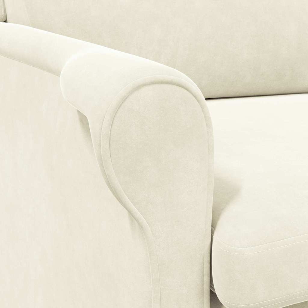 Fauteuil Crème Fluweel is nu te koop bij PeponiXL, paradijselijk wonen!