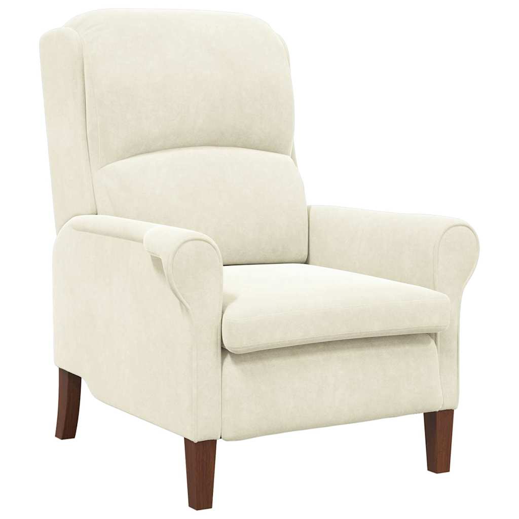 Fauteuil Crème Fluweel is nu te koop bij PeponiXL, paradijselijk wonen!