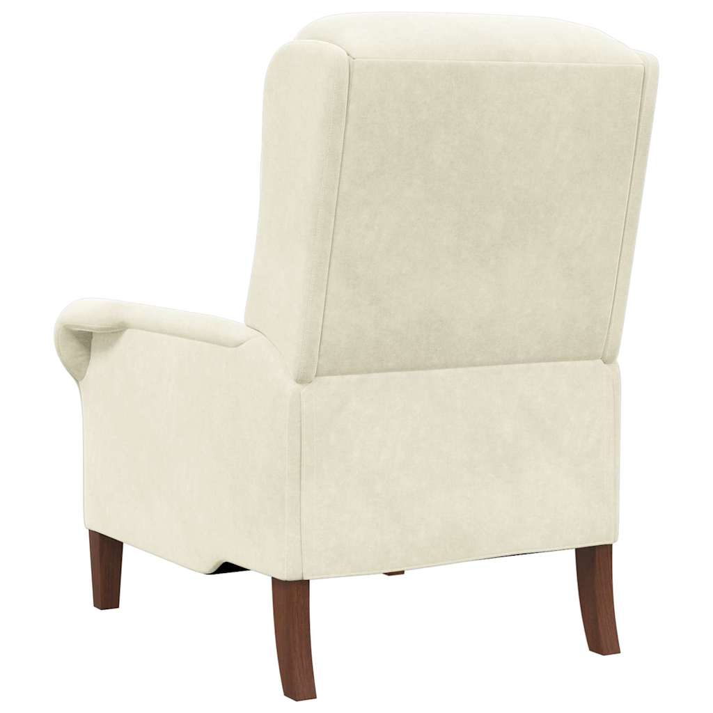 Fauteuil Crème Fluweel is nu te koop bij PeponiXL, paradijselijk wonen!
