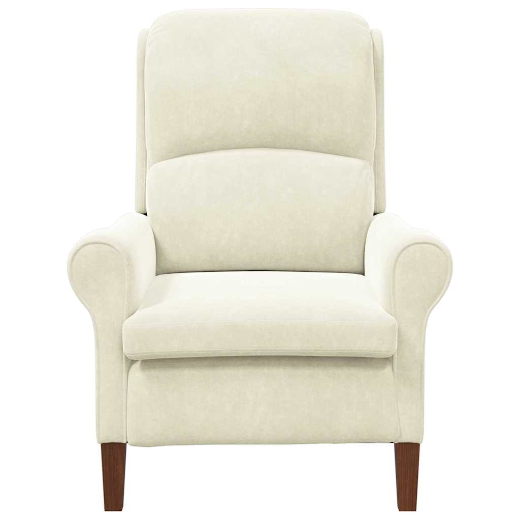 Fauteuil Crème Fluweel is nu te koop bij PeponiXL, paradijselijk wonen!