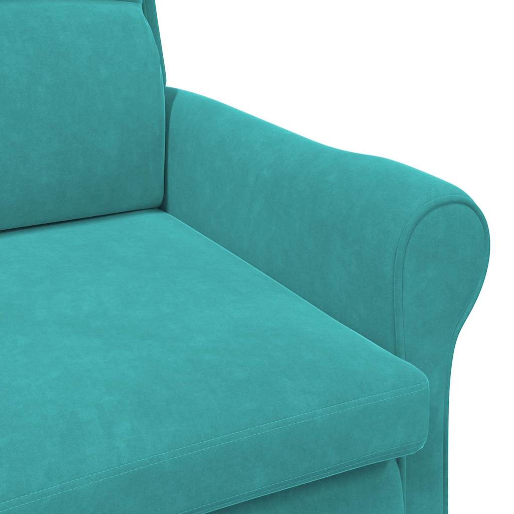 Fauteuil Turquoise Fluweel is nu te koop bij PeponiXL, paradijselijk wonen!