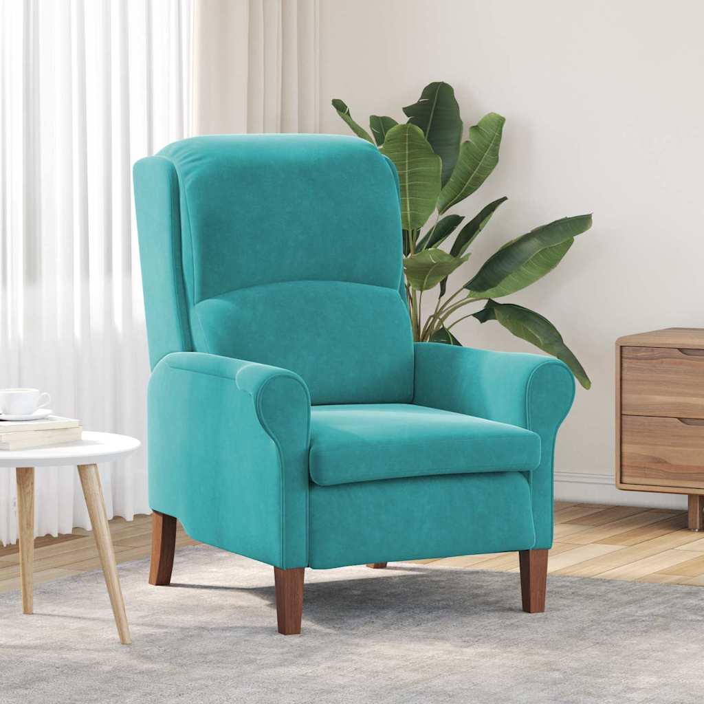 Fauteuil Turquoise Fluweel is nu te koop bij PeponiXL, paradijselijk wonen!