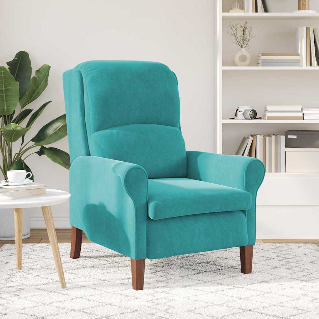 Fauteuil Turquoise Fluweel is nu te koop bij PeponiXL, paradijselijk wonen!