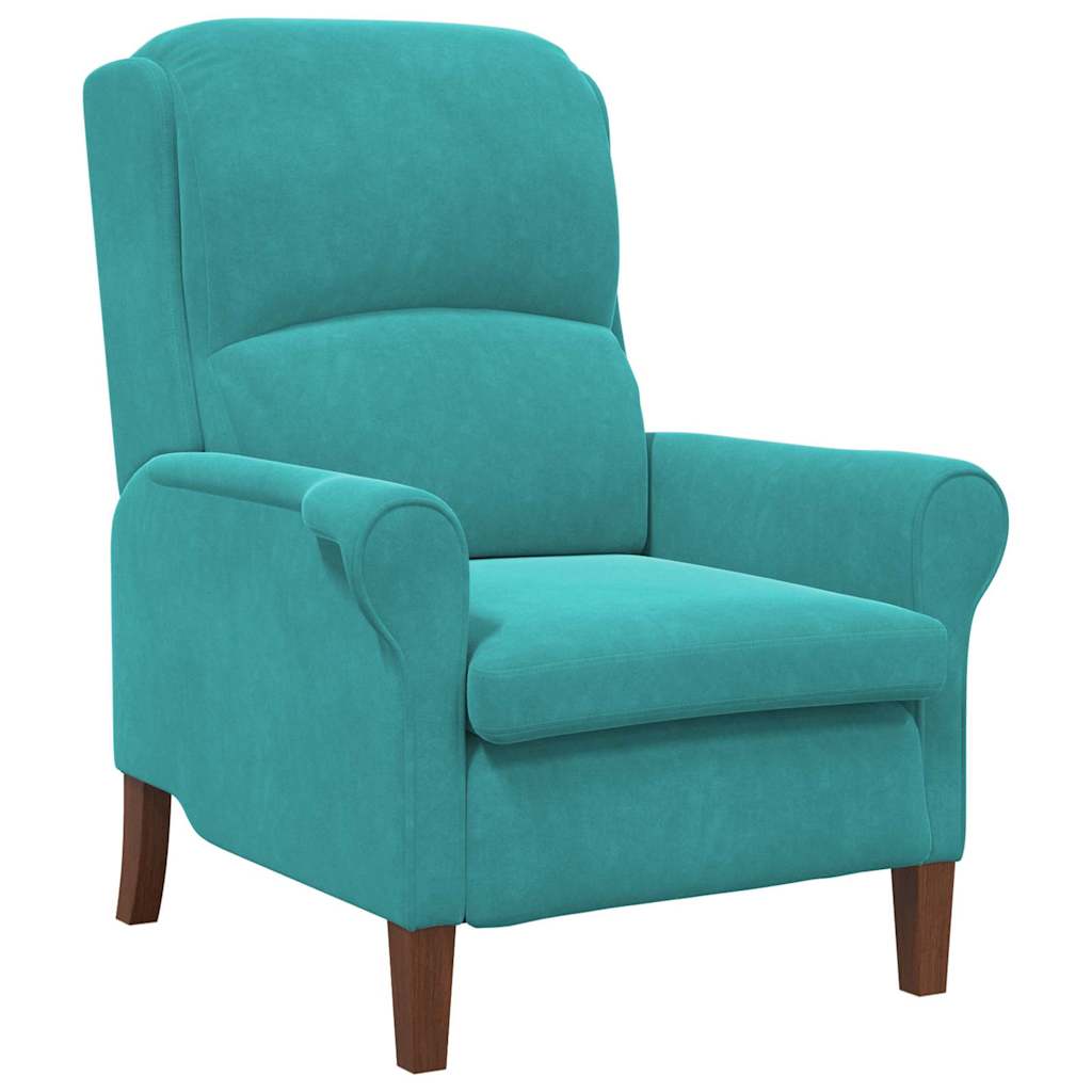 Fauteuil Turquoise Fluweel is nu te koop bij PeponiXL, paradijselijk wonen!