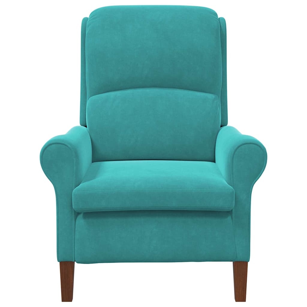 Fauteuil Turquoise Fluweel is nu te koop bij PeponiXL, paradijselijk wonen!