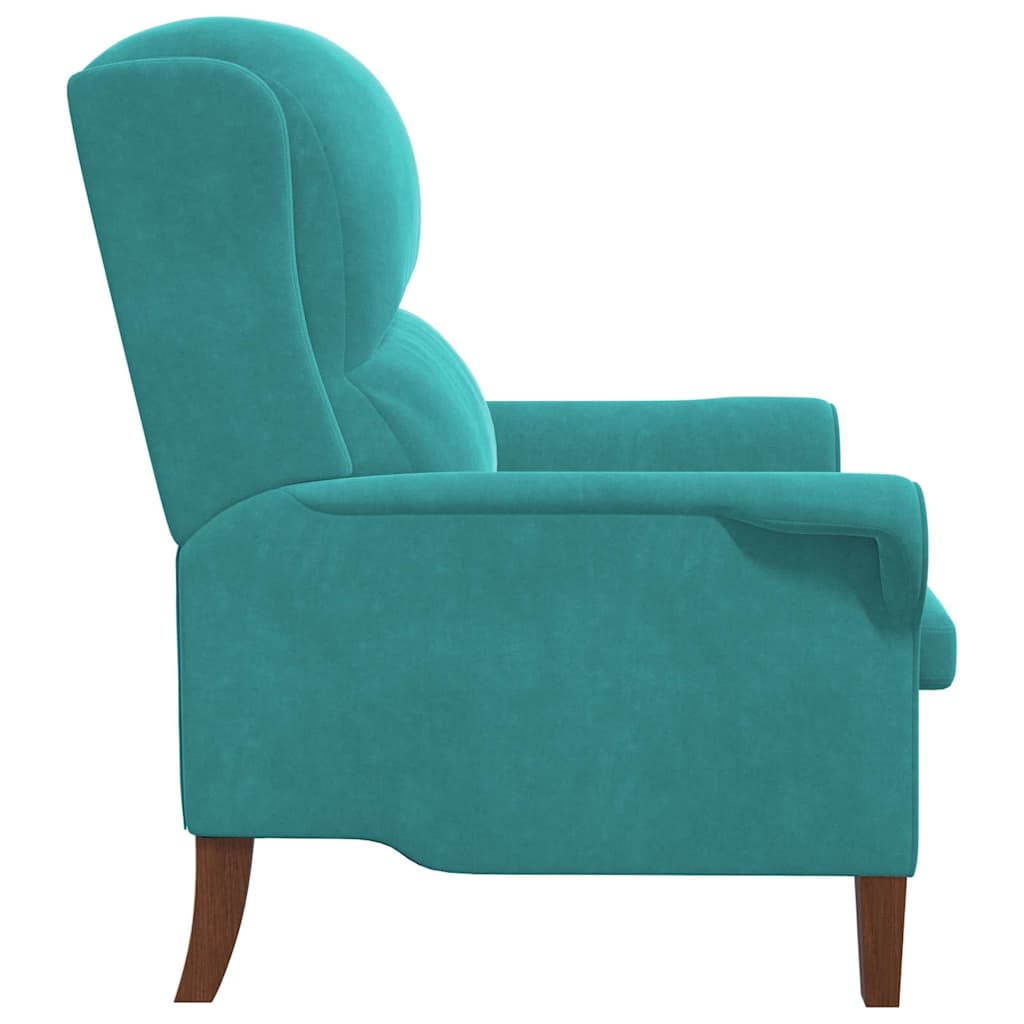 Fauteuil Turquoise Fluweel is nu te koop bij PeponiXL, paradijselijk wonen!