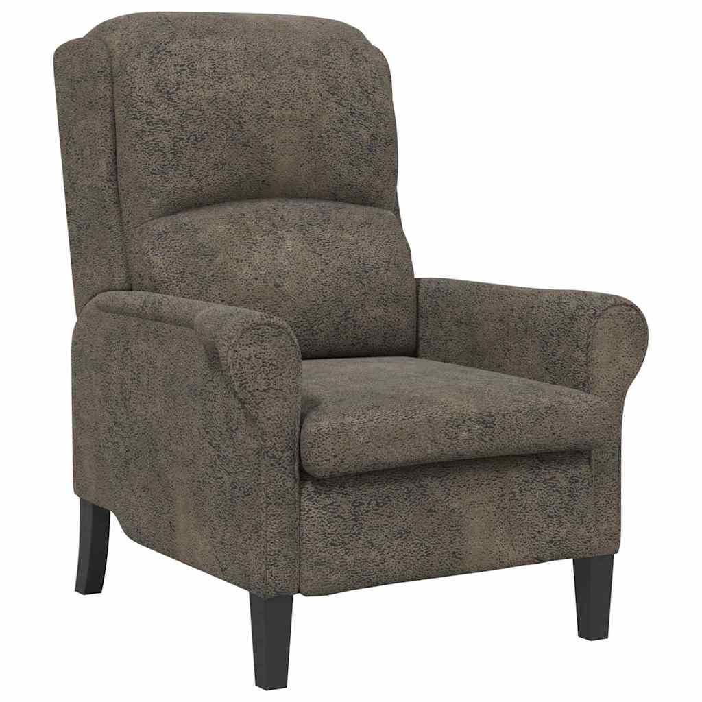 Fauteuil Donkergrijs Nep Leer is nu te koop bij PeponiXL, paradijselijk wonen!