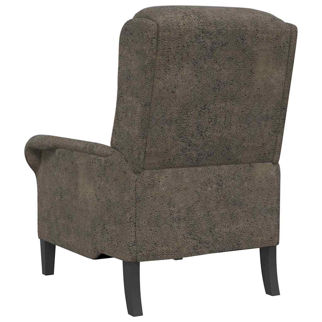 Fauteuil Donkergrijs Nep Leer is nu te koop bij PeponiXL, paradijselijk wonen!