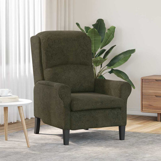 Fauteuil Leger groen Nep Leer is nu te koop bij PeponiXL, paradijselijk wonen!