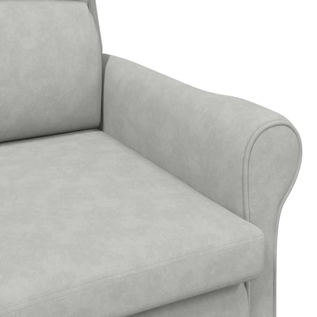 Fauteuil Lichtgrijs 76 x 94 x 102 cm Microvezel is nu te koop bij PeponiXL, paradijselijk wonen!
