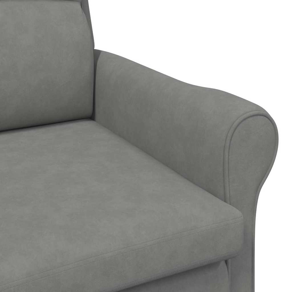 Fauteuil Donkergrijs 76 x 94 x 102 cm Microvezel is nu te koop bij PeponiXL, paradijselijk wonen!