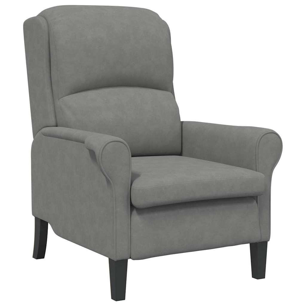 Fauteuil Donkergrijs 76 x 94 x 102 cm Microvezel is nu te koop bij PeponiXL, paradijselijk wonen!