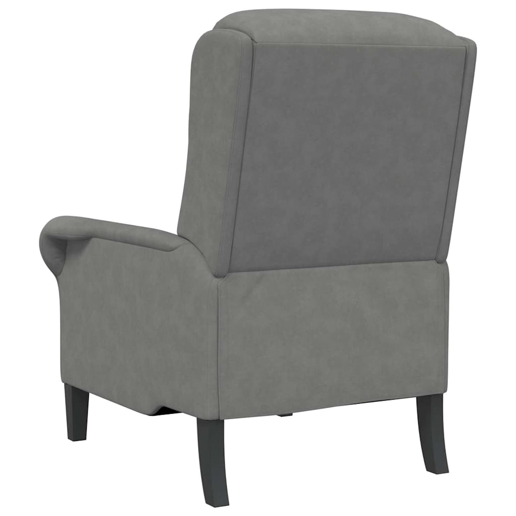 Fauteuil Donkergrijs 76 x 94 x 102 cm Microvezel is nu te koop bij PeponiXL, paradijselijk wonen!