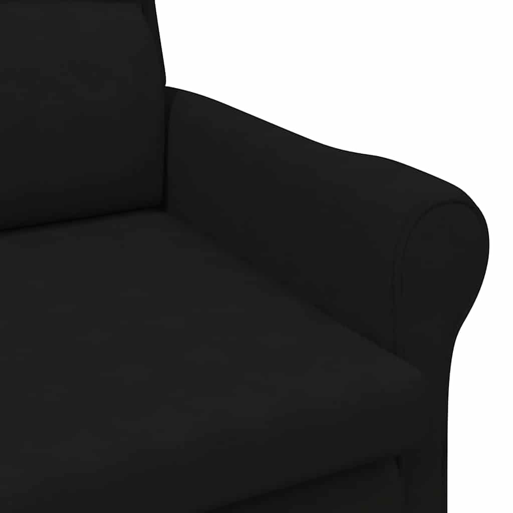 Fauteuil Zwart 76 x 94 x 102 cm Microvezel is nu te koop bij PeponiXL, paradijselijk wonen!