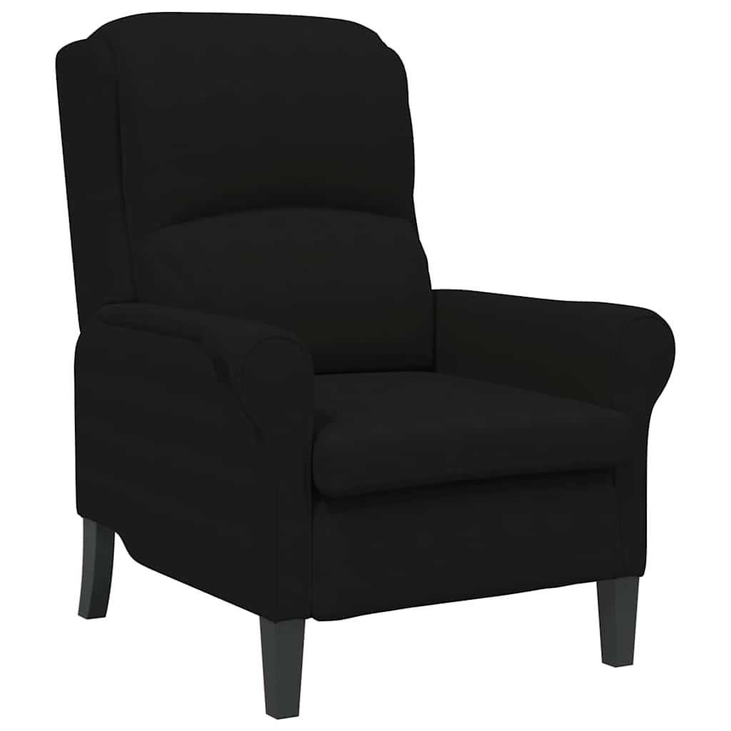 Fauteuil Zwart 76 x 94 x 102 cm Microvezel is nu te koop bij PeponiXL, paradijselijk wonen!