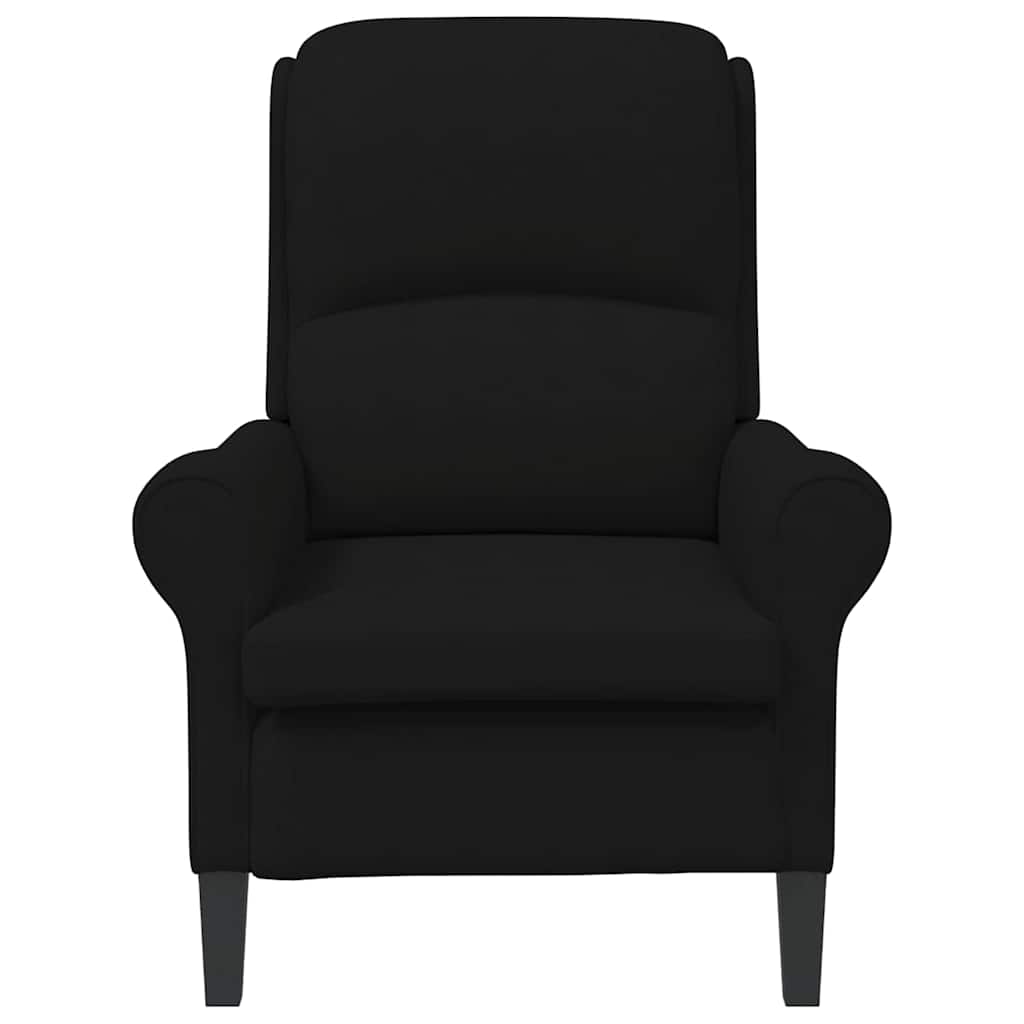 Fauteuil Zwart 76 x 94 x 102 cm Microvezel is nu te koop bij PeponiXL, paradijselijk wonen!
