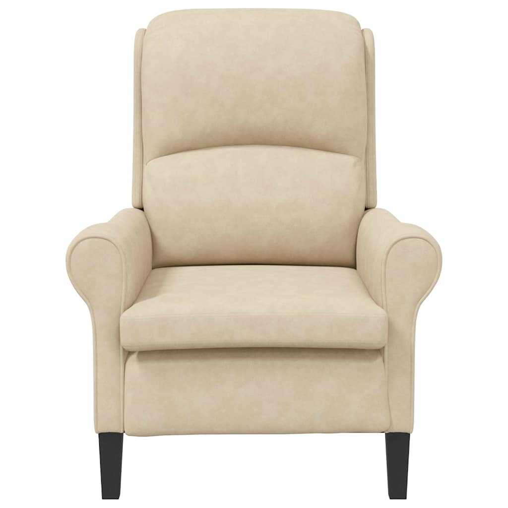 Fauteuil Crème 76 x 94 x 102 cm Microvezel is nu te koop bij PeponiXL, paradijselijk wonen!