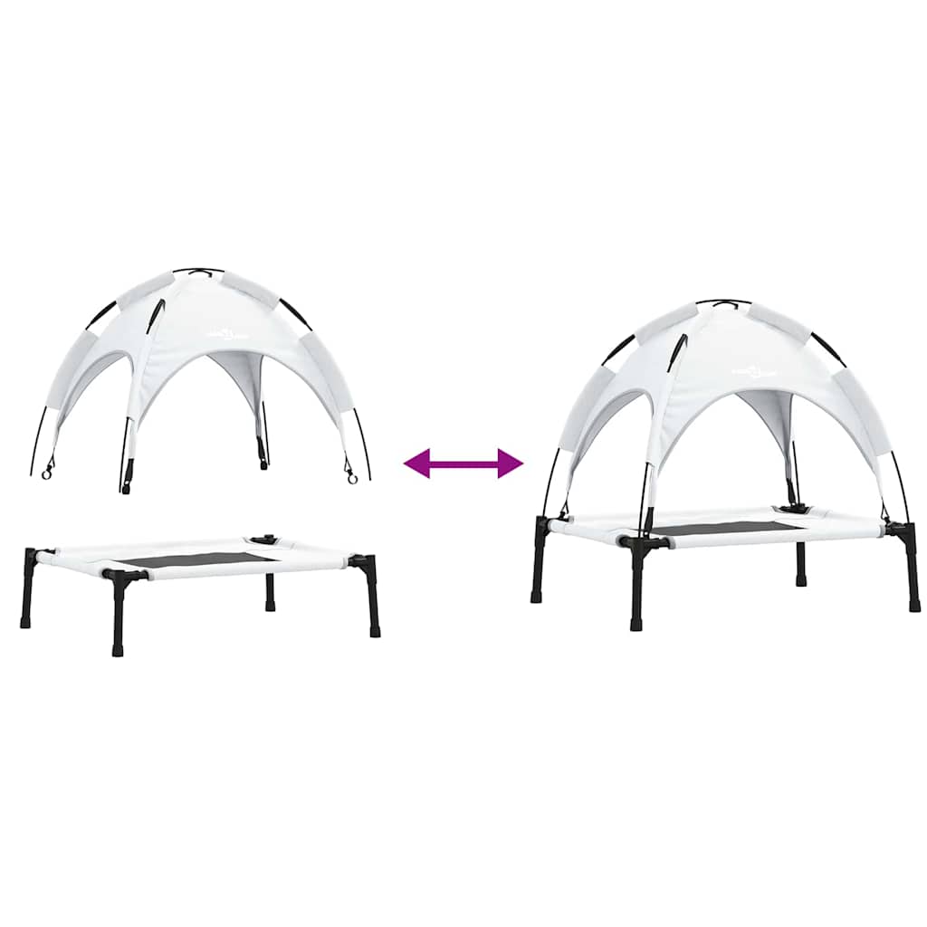 Hondenbed Zilvergrijs 76 x 62 x 70,5 cm Staal is nu te koop bij PeponiXL, paradijselijk wonen!