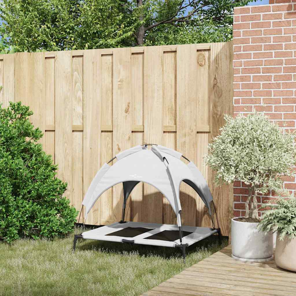 Hondenbed Zilvergrijs 92 x 77 x 82,5 cm Staal is nu te koop bij PeponiXL, paradijselijk wonen!