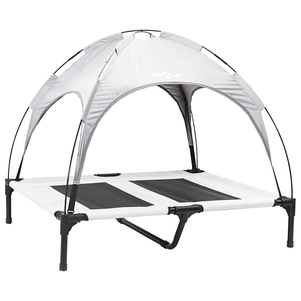 Hondenbed Zilvergrijs 92 x 77 x 82,5 cm Staal is nu te koop bij PeponiXL, paradijselijk wonen!