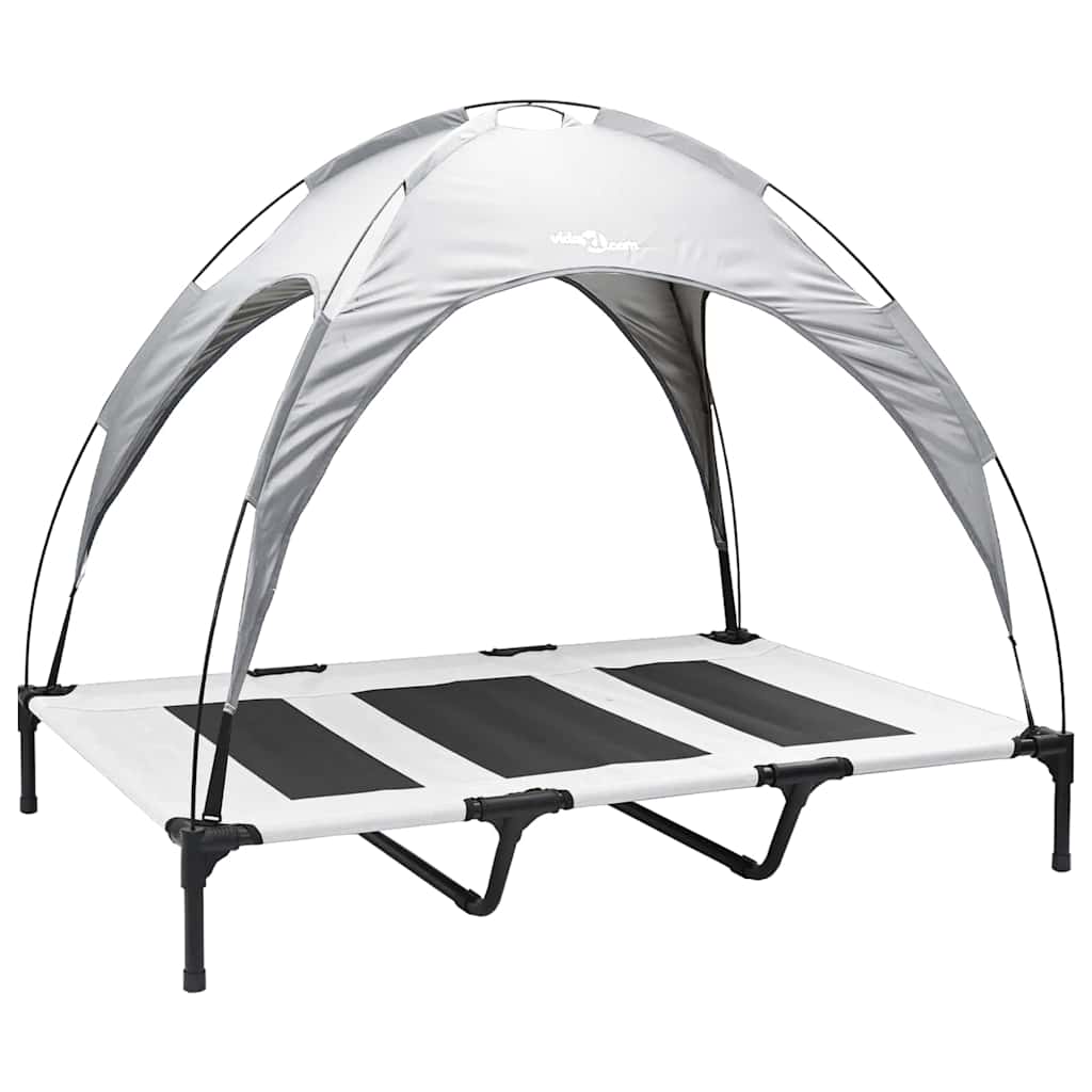 Hondenbed Zilvergrijs 122 x 93 x 106,5 cm Staal is nu te koop bij PeponiXL, paradijselijk wonen!
