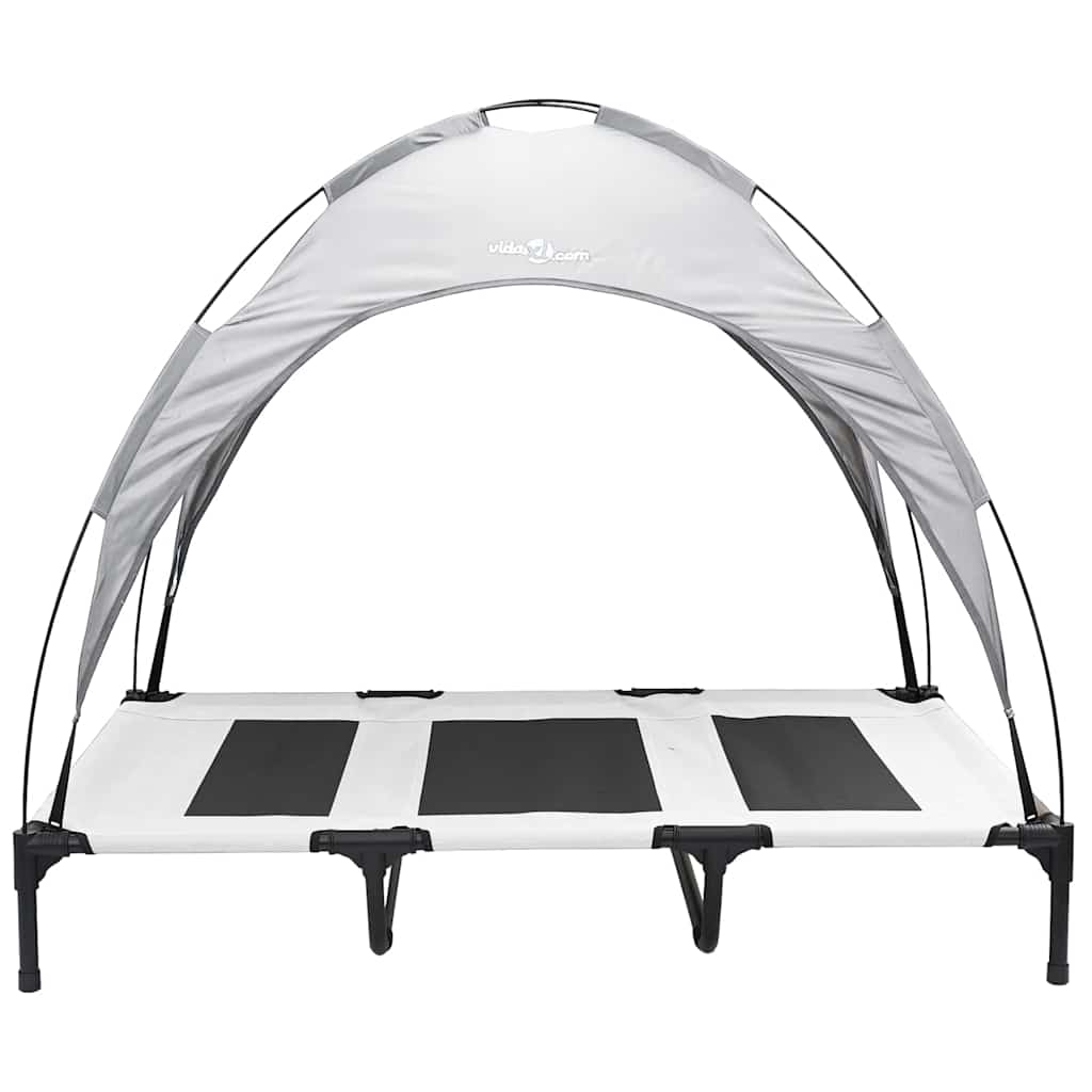 Hondenbed Zilvergrijs 122 x 93 x 106,5 cm Staal is nu te koop bij PeponiXL, paradijselijk wonen!