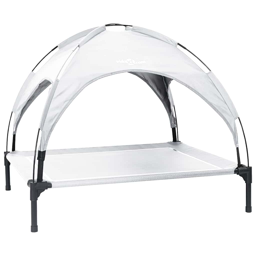 Hondenbed Zilvergrijs 90 x 81 x 80,5 cm Staal is nu te koop bij PeponiXL, paradijselijk wonen!