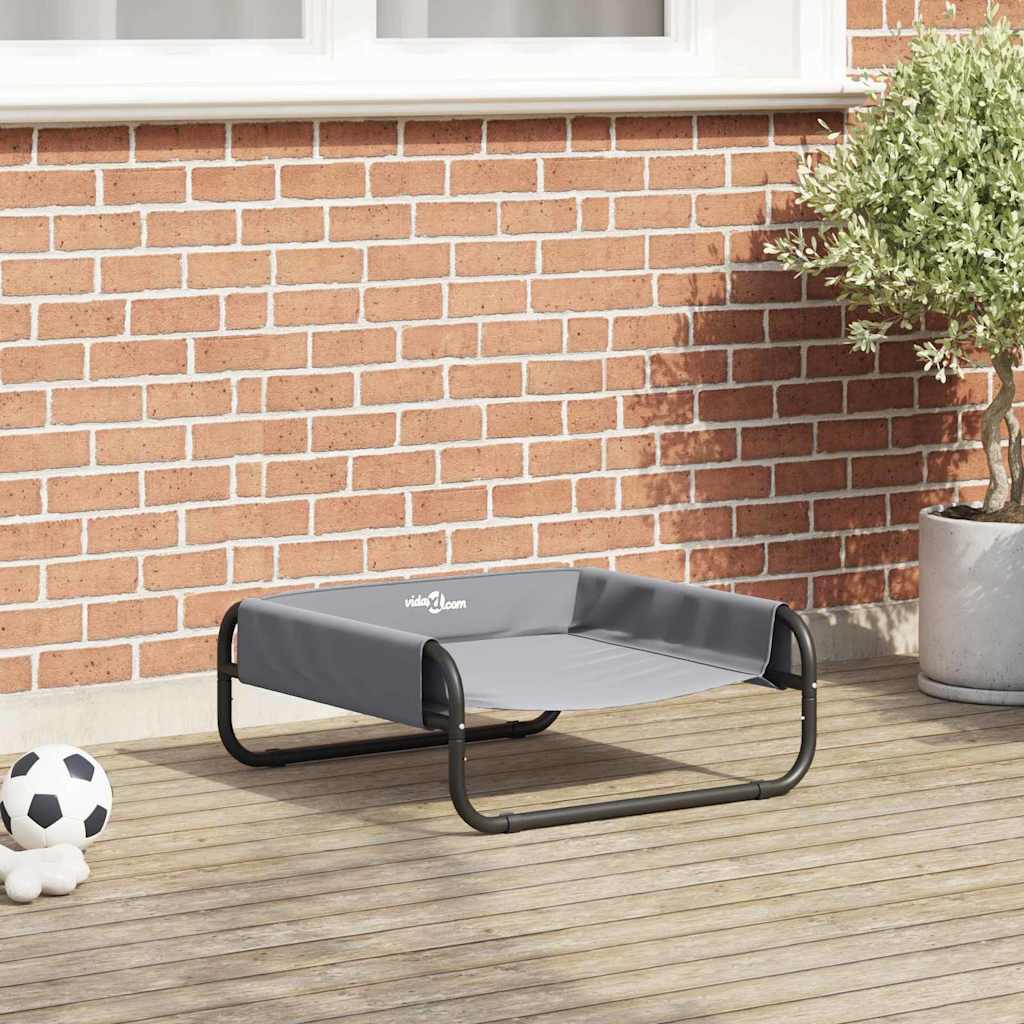 Hondenbed Lichtgrijs 57 x 57 x 24 cm Staal is nu te koop bij PeponiXL, paradijselijk wonen!