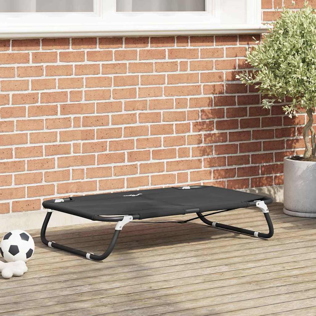 Hondenbed Zwart 90 x 55 x 18 cm Staal is nu te koop bij PeponiXL, paradijselijk wonen!