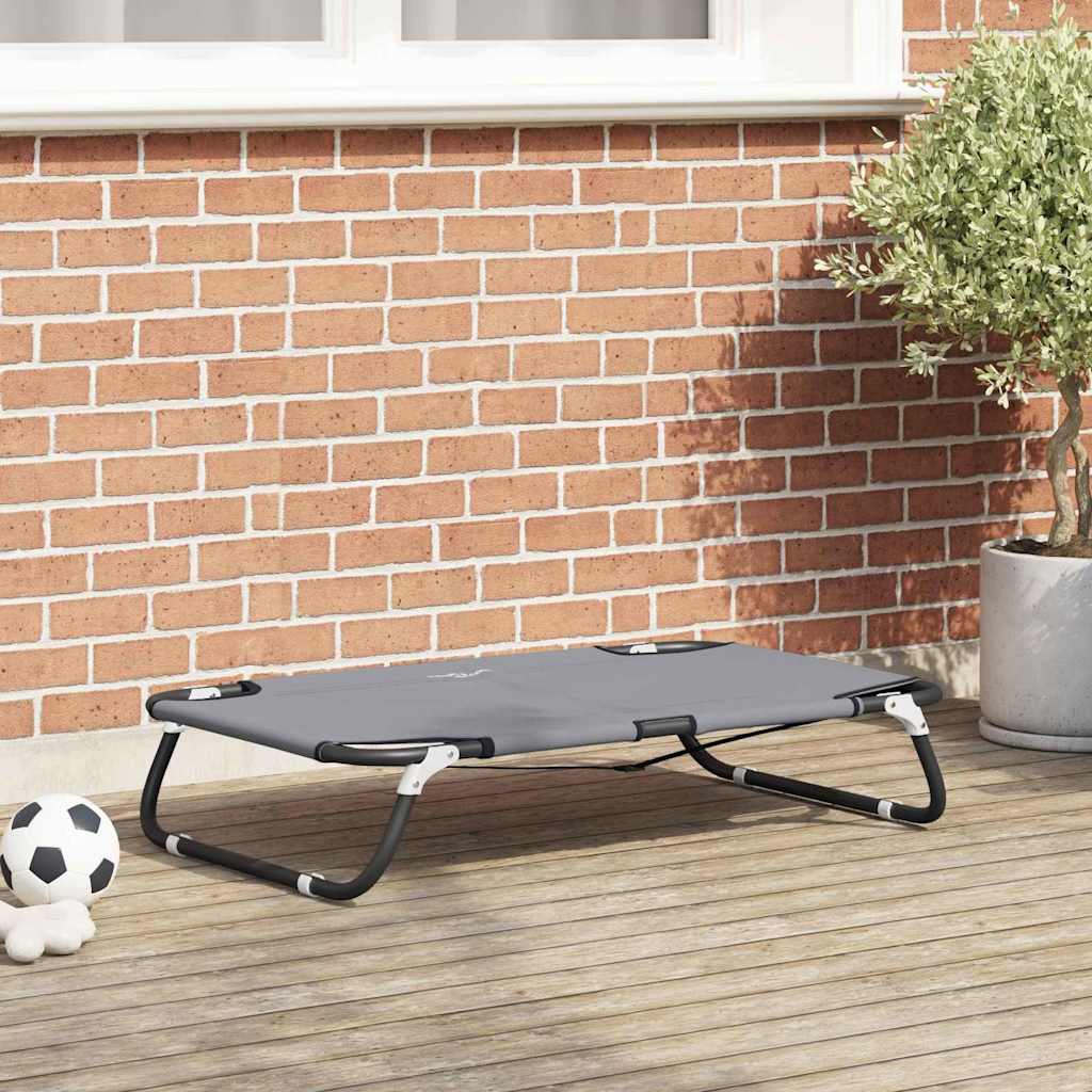 Hondenbed Lichtgrijs 80 x 55 x 18 cm Staal is nu te koop bij PeponiXL, paradijselijk wonen!