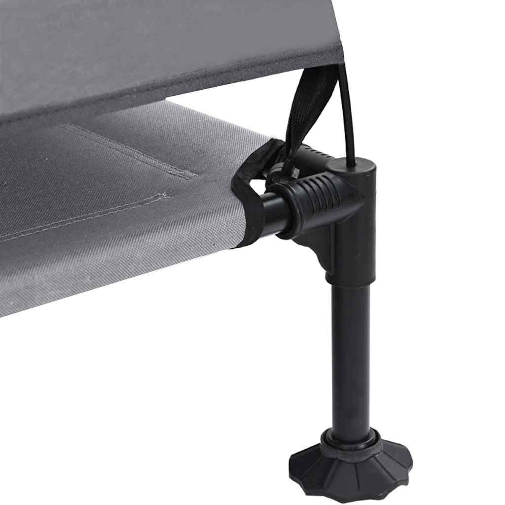 Verhoogd Hondenbed Lichtgrijs 127 x 81 x 108 cm Stof en Staal is nu te koop bij PeponiXL, paradijselijk wonen!