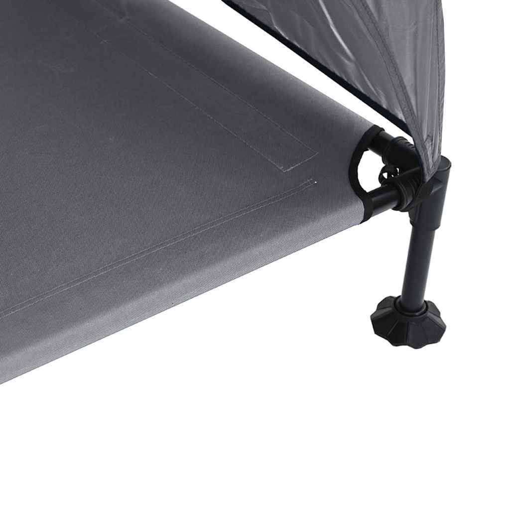 Verhoogd Hondenbed Lichtgrijs 127 x 81 x 108 cm Stof en Staal is nu te koop bij PeponiXL, paradijselijk wonen!