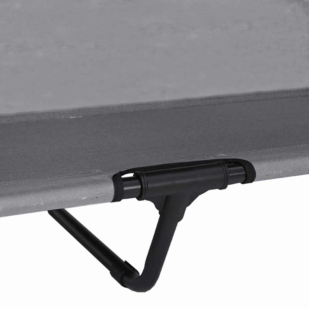 Verhoogd Hondenbed Lichtgrijs 127 x 81 x 108 cm Stof en Staal is nu te koop bij PeponiXL, paradijselijk wonen!