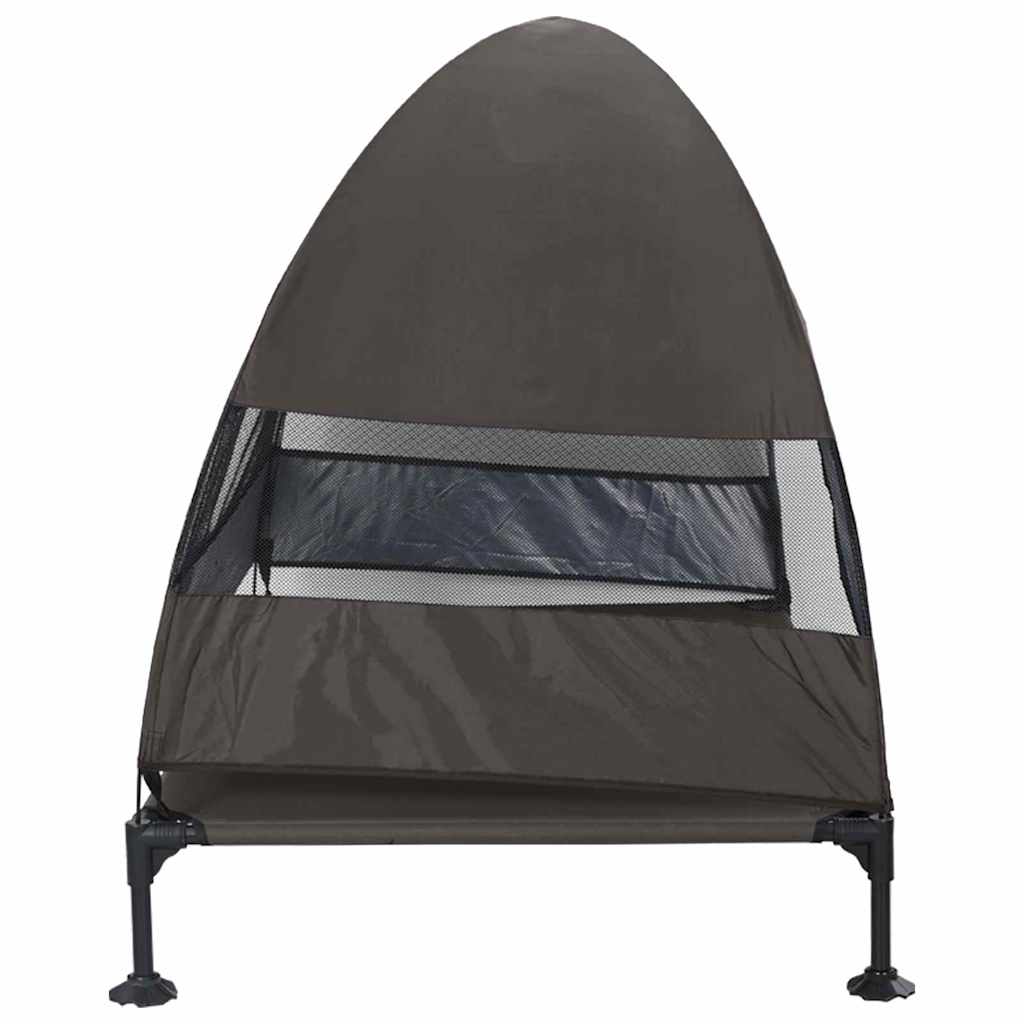 Verhoogd Hondenbed Bruin 127 x 81 x 108 cm Stof en Staal is nu te koop bij PeponiXL, paradijselijk wonen!