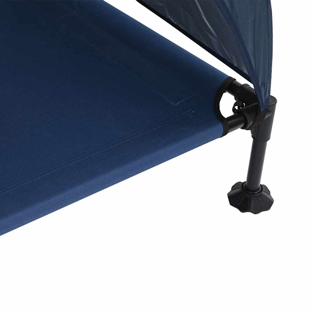 Verhoogd Hondenbed Marineblauw 127 x 81 x 108 cm Stof en Staal is nu te koop bij PeponiXL, paradijselijk wonen!